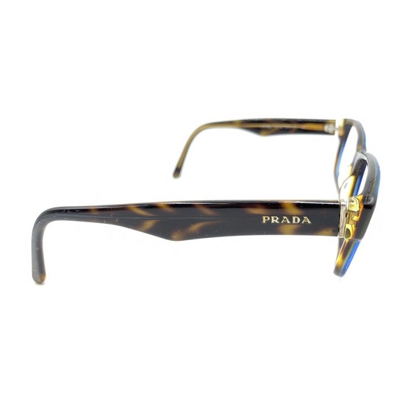 Prada VPR 16M ZXH-1O1 Tortoise Brown Eyeglasses Frames 53-16 140 Italy - Picture 4 of 12